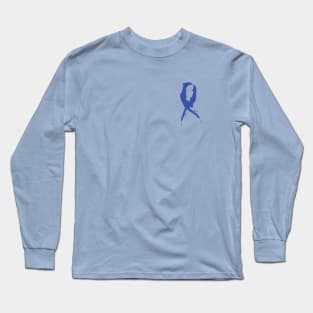 Blue Awareness Ribbon Long Sleeve T-Shirt